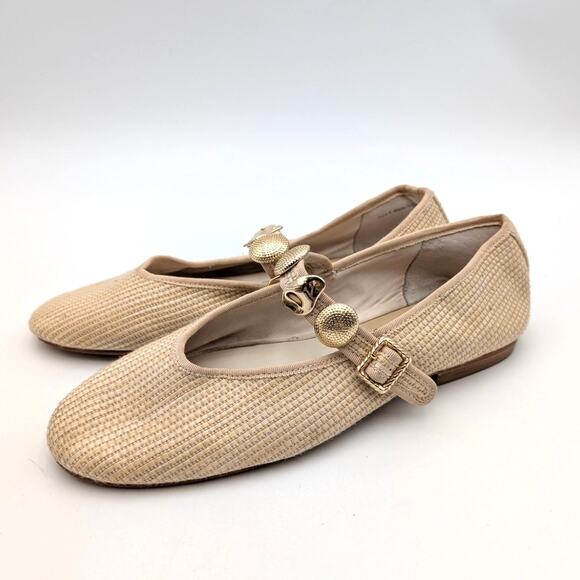 Dolce Vita Relan Mary Jane Ballet Flat Women's Light Natural Size US8 EU39 - Picture 1 of 11